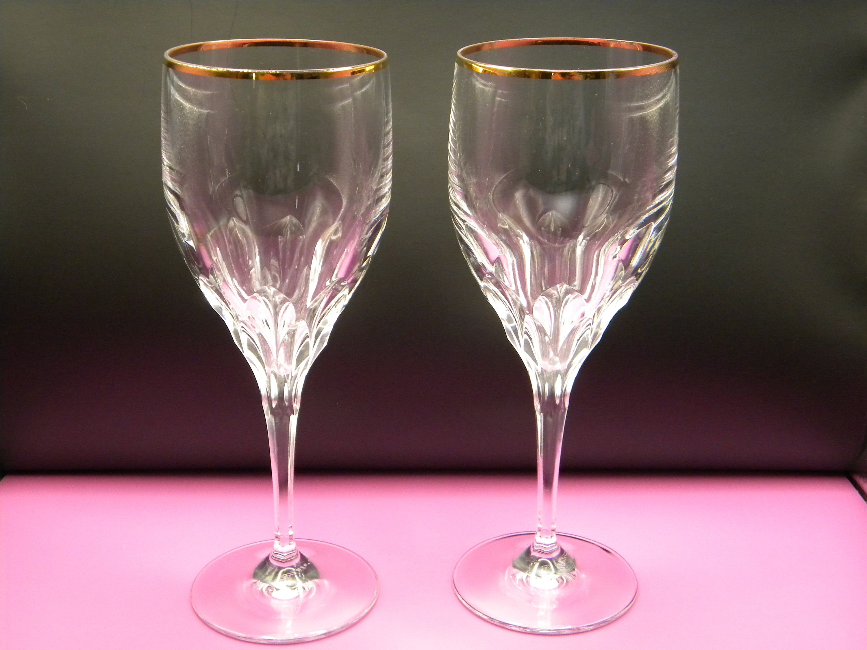 Unique wine glasses handmade 2 colored wine glasses 700 ml wedding gift idea