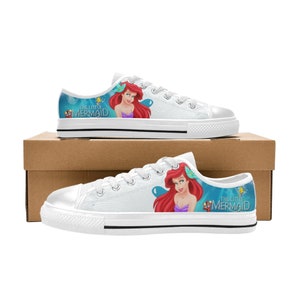 The Little Mermaid Unofficial Shoes Custom Unisex Adult Shoes, Canvas Shoes Low Top