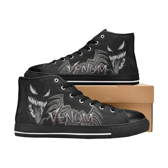 VENOM High Top Shoes Custom Unisex Kids and Adult Shoes Etsy