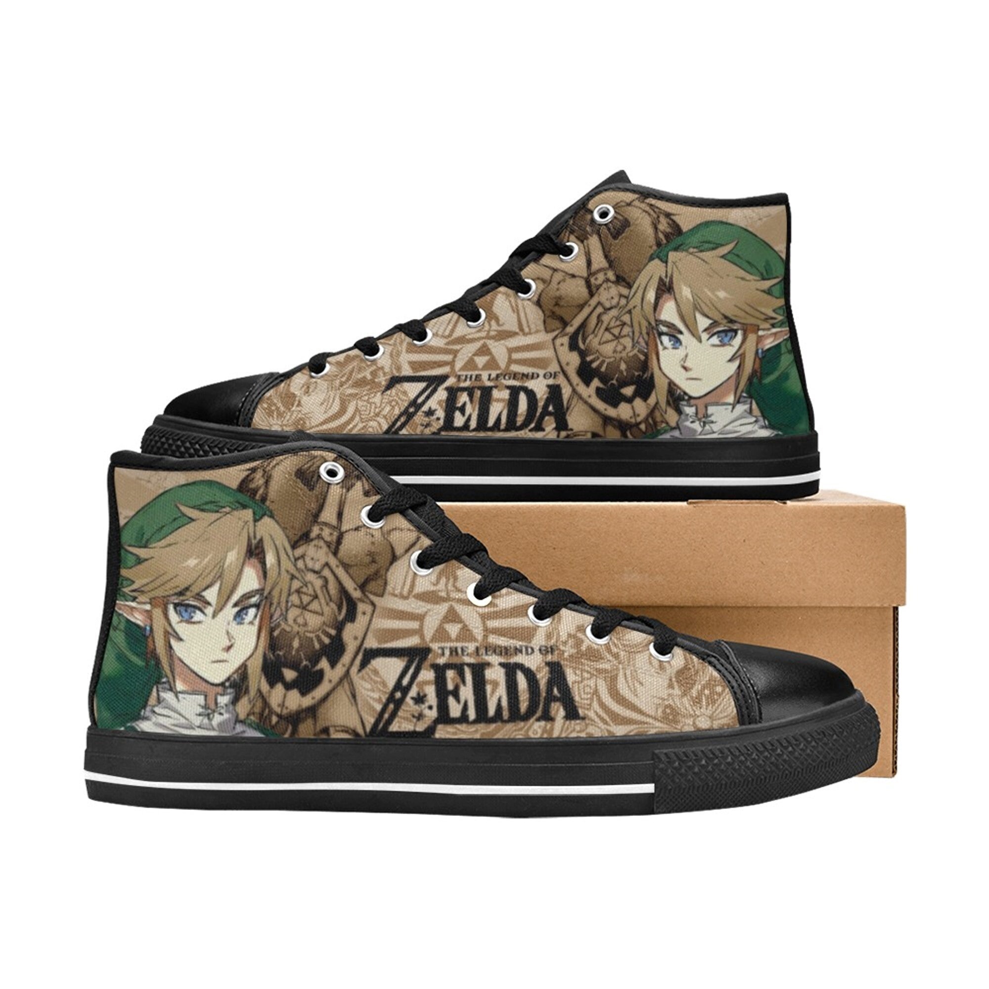 The Legend of Zelda Shoes Custom Unisex Adult Shoes, Canvas Shoes High Top