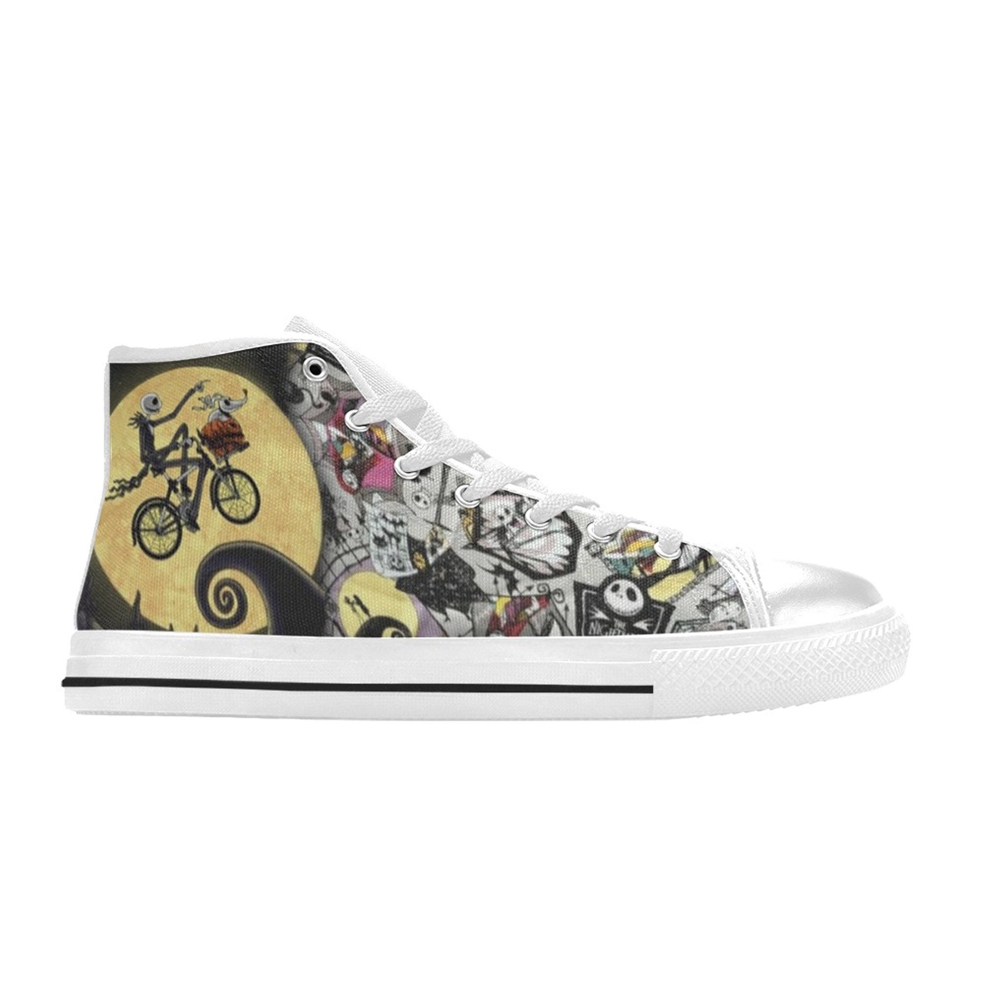 The Nightmare Before Christmas Shoes Custom Unisex Adult Shoes, Canvas Shoes High Top