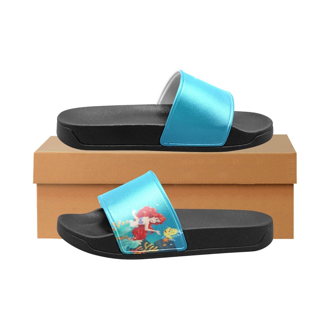 The Little Mermaid Slide Sandals Custom Made Flip Flop Personalize for