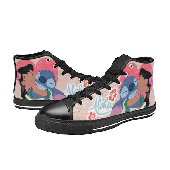 Scarpe alte non ufficiali Lilo & Stitch, scarpe unisex personalizzate per  bambini e adulti -  Italia