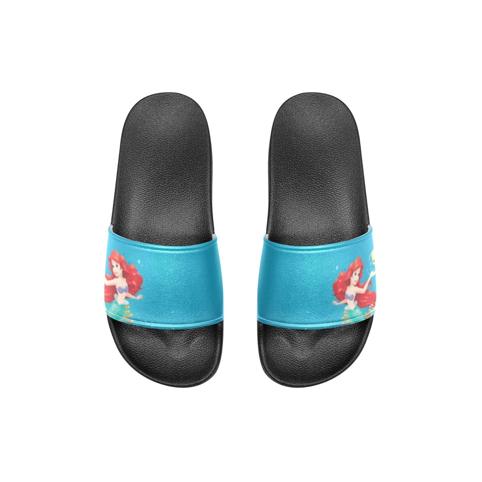 The Little Mermaid Slide Sandals Custom Made Flip Flop Etsy