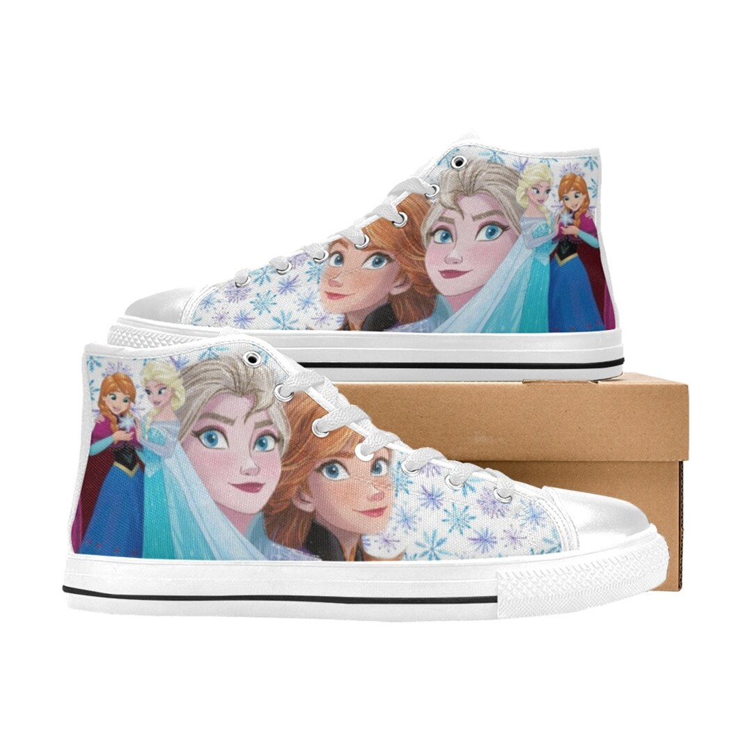Elsa and Anna Unofficial Shoes Custom Unisex Adult Shoes Etsy