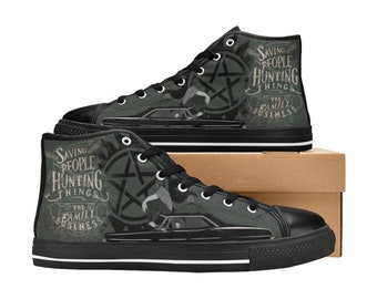 Supernatural Shoes Custom Unisex Adult Shoes, Canvas Shoes High Top