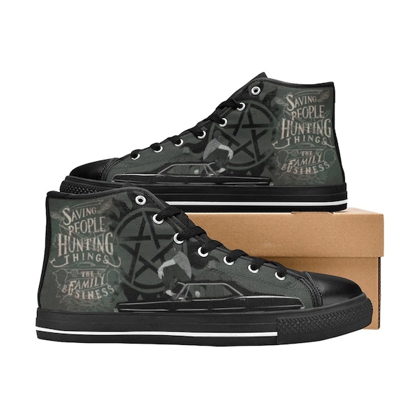 Supernatural Shoes Custom Unisex Adult Shoes, Canvas Shoes High Top