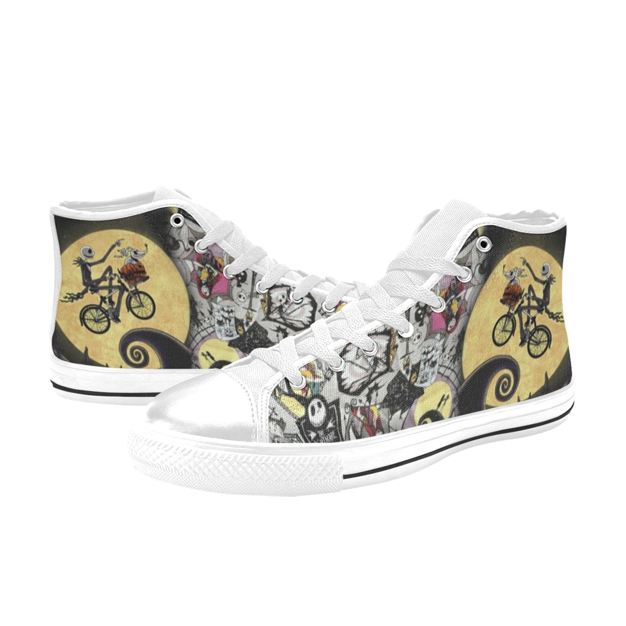 The Nightmare Before Christmas Shoes Custom Unisex Adult Shoes, Canvas Shoes High Top