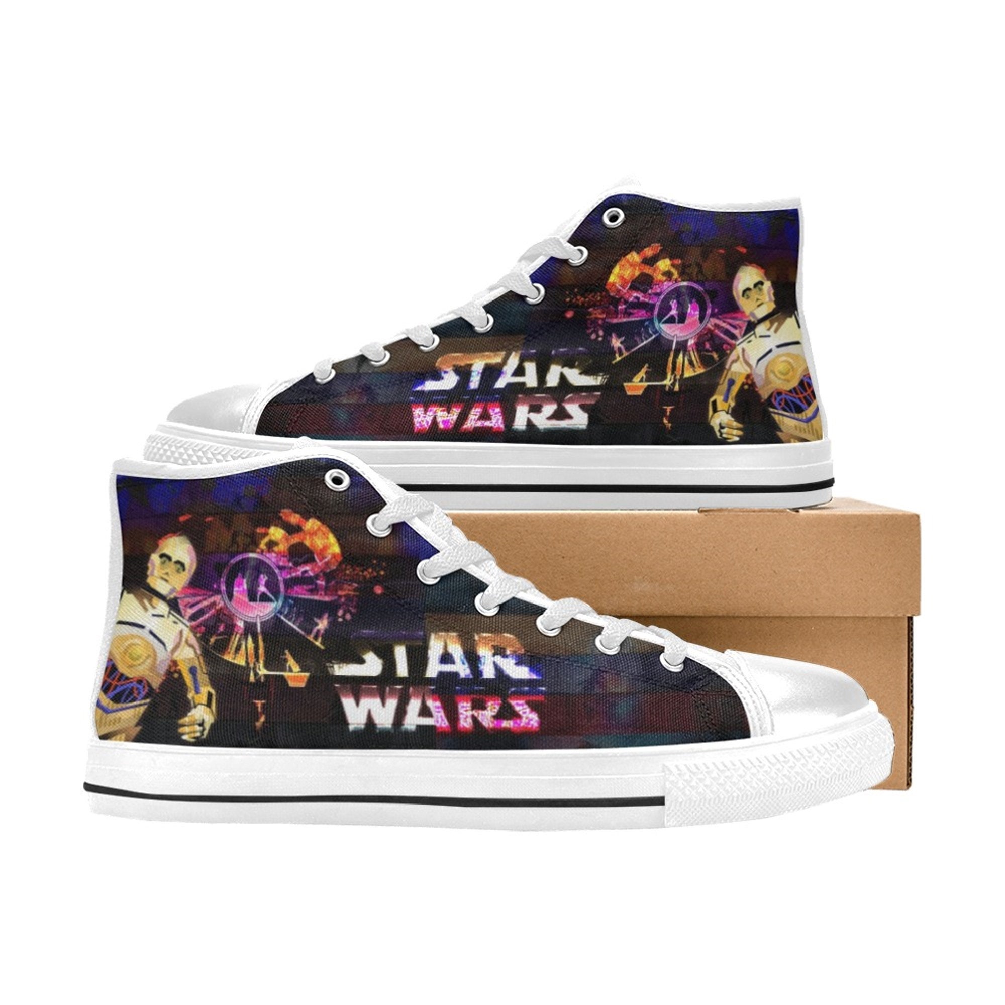 Star Wars Shoes Custom Unisex Adult Shoes, Canvas Shoes High Top