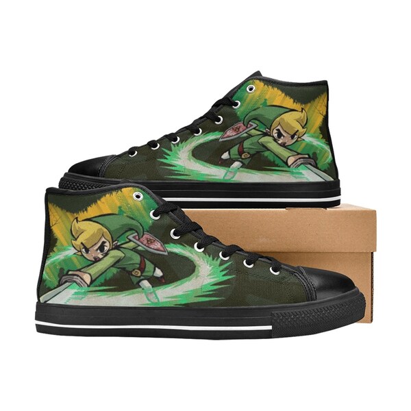 The Legend of Zelda Shoes Custom Unisex Adult Shoes, Canvas Shoes High Top