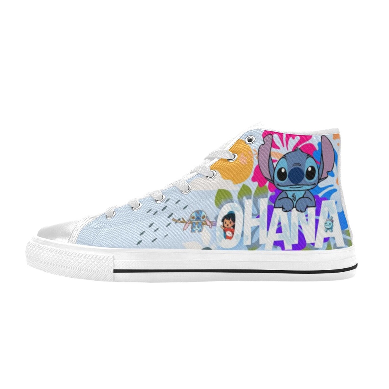 Stitch High Top Shoes Custom Unisex Kids and Adult Shoes - Etsy