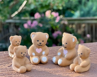 Teddy Bear Family, Desk Decor, Valentine Gift