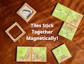 Magnetic Tile Kit for Carcassonne Board Game
