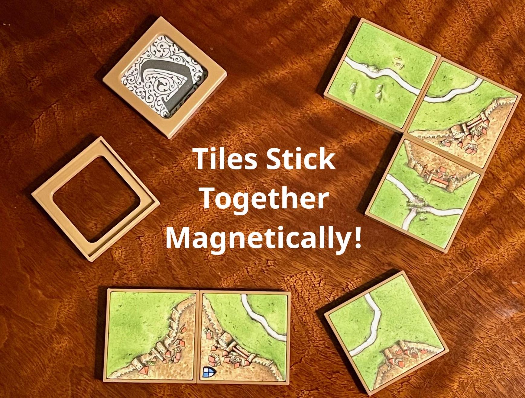 Magnetic Tile Kit for Carcassonne Board Game - Etsy