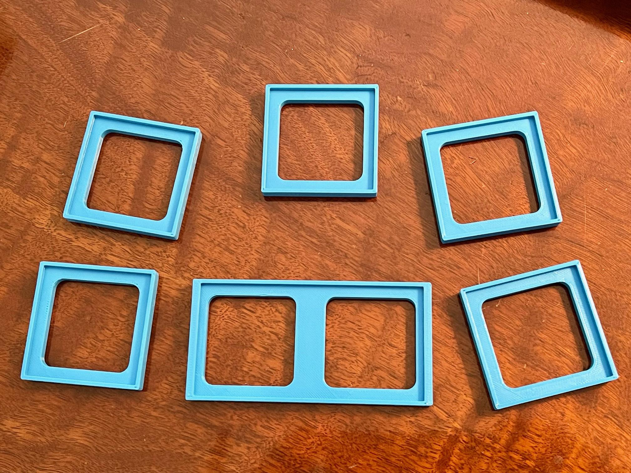 Magnetic Tile Kit - Six Special Blue Frames