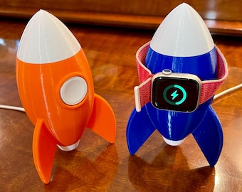Retro Rocket Charging Stand Space Ship for Apple Watch