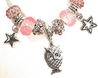 Owl Silver bracelet.