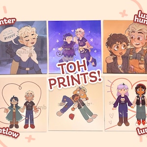 TOH Prints | Thick matte cardstock | Huntlow, Lumity, Luz, Hunter