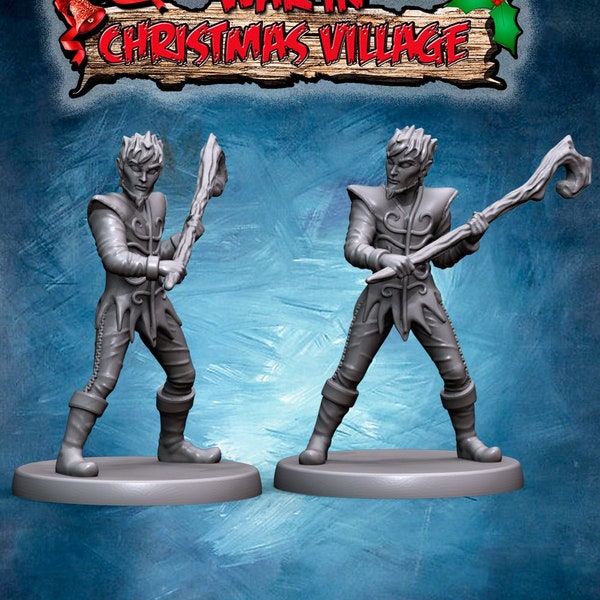 Jack Frost - War in Christmas Village, Frostgrave, D&D, Tabletop games, Christmas Village displays