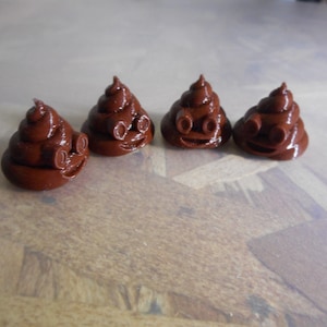 Poo Poop Emogi Tyre Valve Stem Cap set pak van 4 Doppen naar keuze kleur Funny Gag Gift