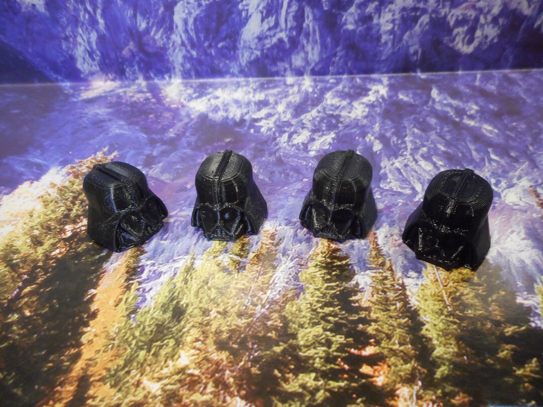 Darth Vader Tire Valve Stem Caps Set of 4 Your Color Choice Car Truck