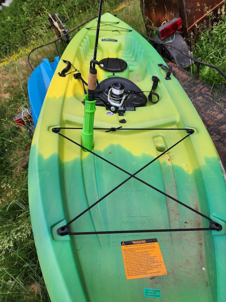Kayak Fishing Pole Rod Holder for Scupper Hole on Sit-On-Top Kayaks Lifetime Perception Your Choice of Color afbeelding 2