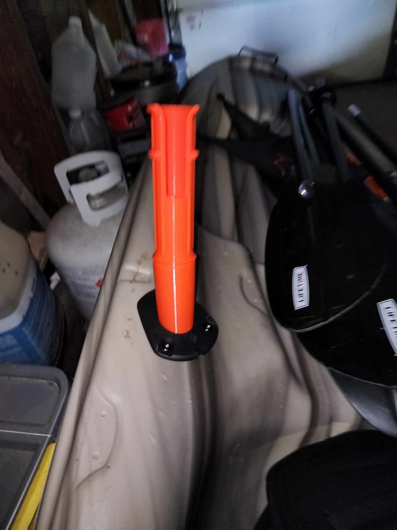 Kayak Fishing Pole Rod Holder for Scupper Hole on Sit-On-Top Kayaks Lifetime Perception Your Choice of Color afbeelding 6