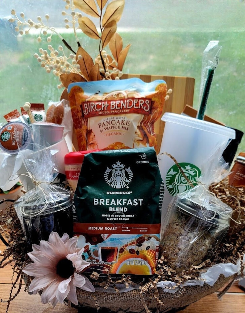 Breakfast Gift Basket and Coffee Gift Set, Perfect Mother of the Groom