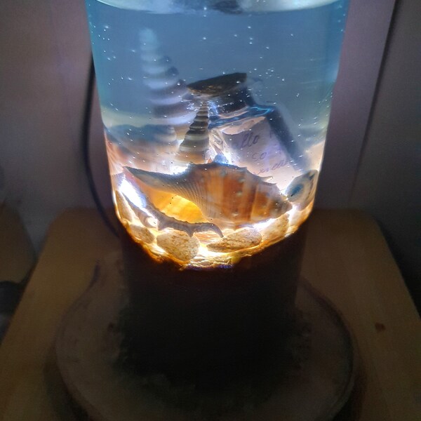 Epoxy Resin Lamp Etsy