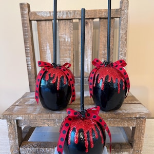 Faux Halloween Poison Apple
