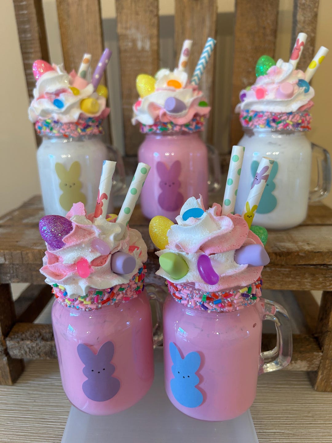 Faux Mini Milkshakes - Etsy