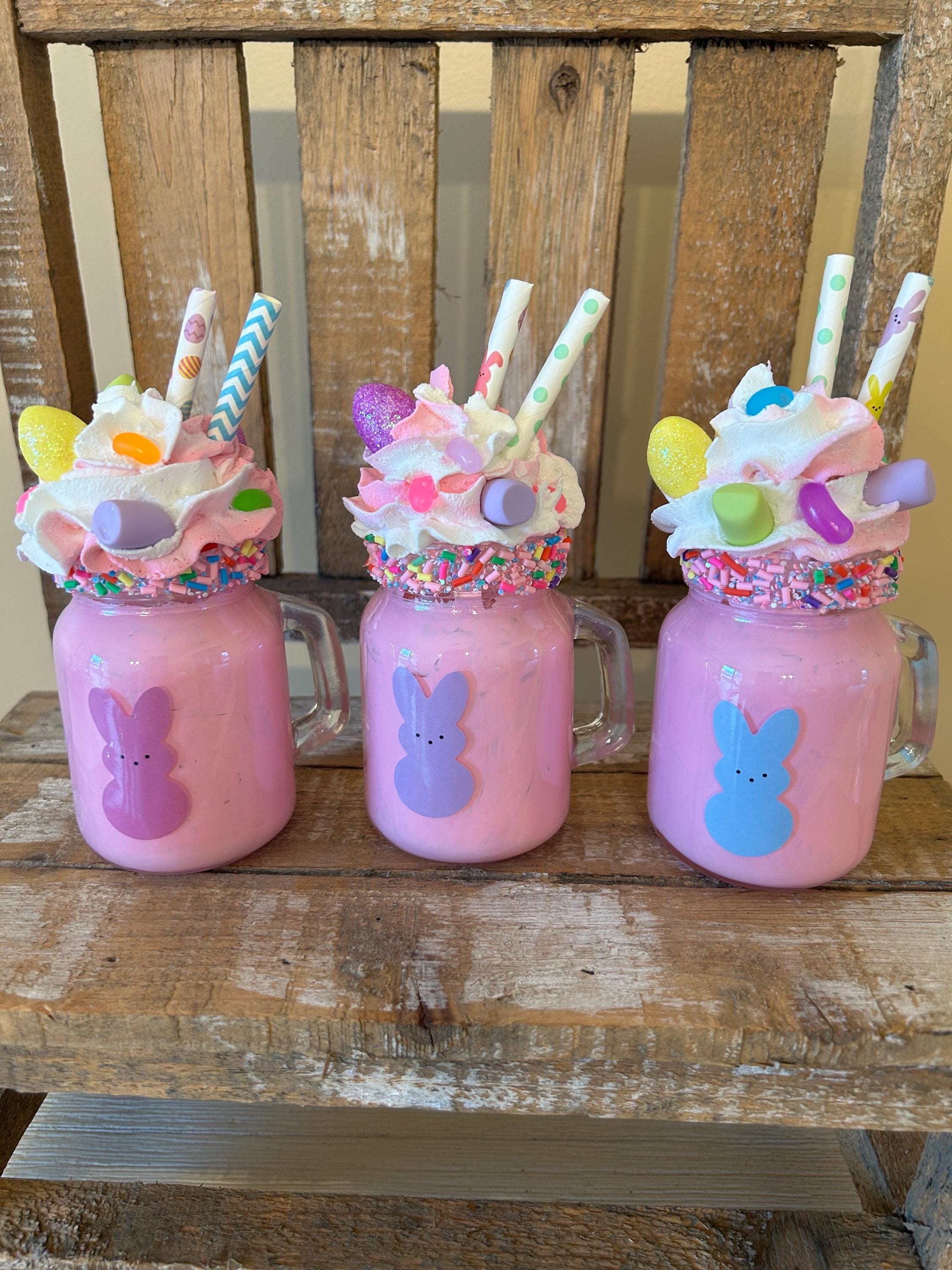 Faux Mini Milkshakes - Etsy