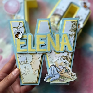 Winnie The Pooh 3D Letters| Winnie the Pooh Birthday Party| Winnie Inspired 3D Letters| Winnie The Pooh Nursery Decor| Winnie The Pooh Party