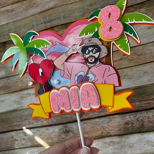 Un Verano Sin Ti Cake Topper, Bad Bunny Cake topper, Custom Customized cake topper, Personalized Cake Topper