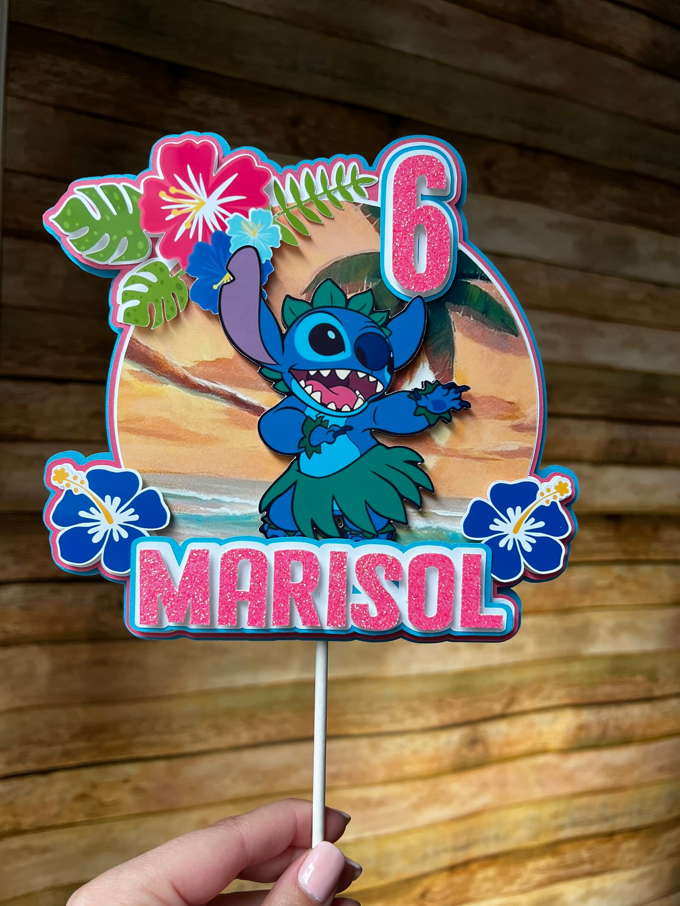 Stitch cupcake topper Stitch cake topper Party Decor Stitch Stitch Themed Stitch Inspired Stitch Birthday Party