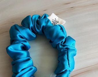 Skinny Scrunchie, dünnes Scrunchie, Pferdeschwanz Scrunchie, kleines Scrunchie, buntes Haargummi, Haargummi, Seidenhaargummi, Geschenk für sie