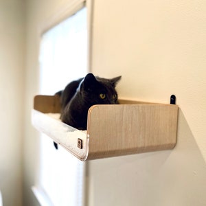 Modern Wall Cat Shelf _ Wall Cat Bed _ Cat Shelf _ Wall mounted cat bed _ Cat Perch _ Cat House _ Cat Climbing _ Cat Gift _ Cat Shelves