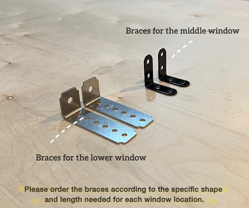 For the middle of the window, Oak Window Plant Shelf, Indoor Herb Garden, Easy Install image 11
