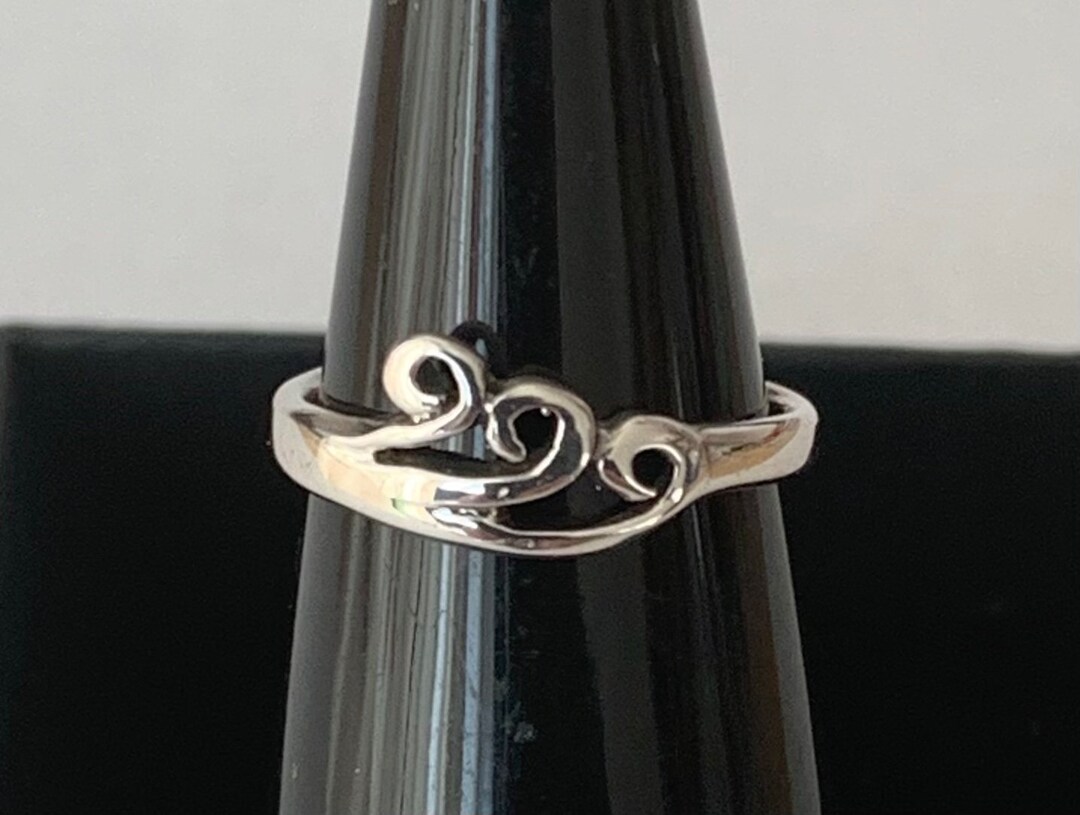 Sterling Silver 925 Adjustable Spirals Toe Ring - Etsy