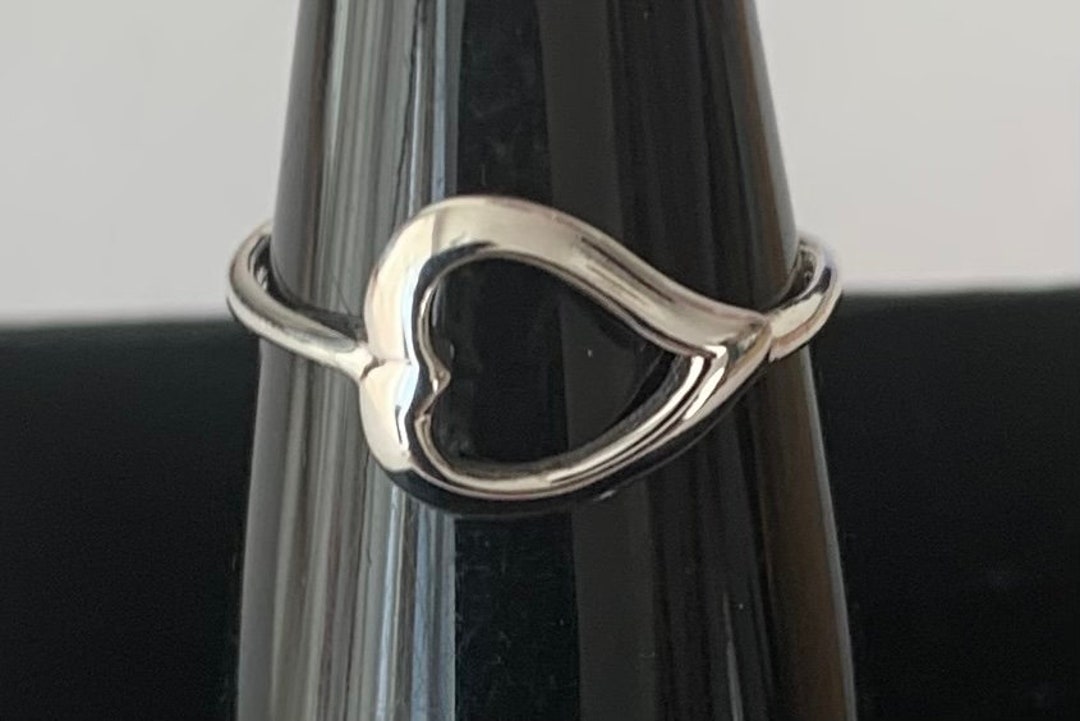 Sterling Silver 925 Adjustable Heart Toe Ring - Etsy