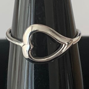 Sterling Silber 925 verstellbarer Herz Zehenring