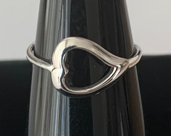 Sterling  Silver  925  Adjustable  Heart  Toe  Ring