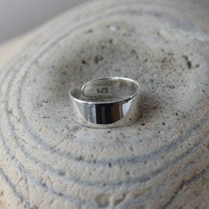 Sterling Silver 925 Adjustable 5 MM Band Toe Ring image 4
