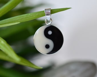 Sterling Silber 925 Yin und Yang Anhänger