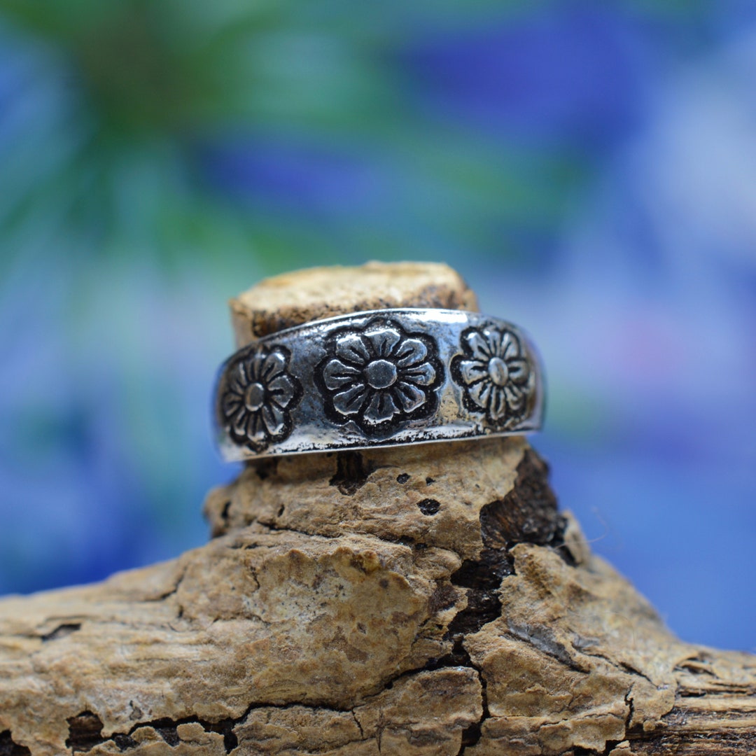 Sterling Silver 925 Adjustable Floral Toe Ring - Etsy Australia