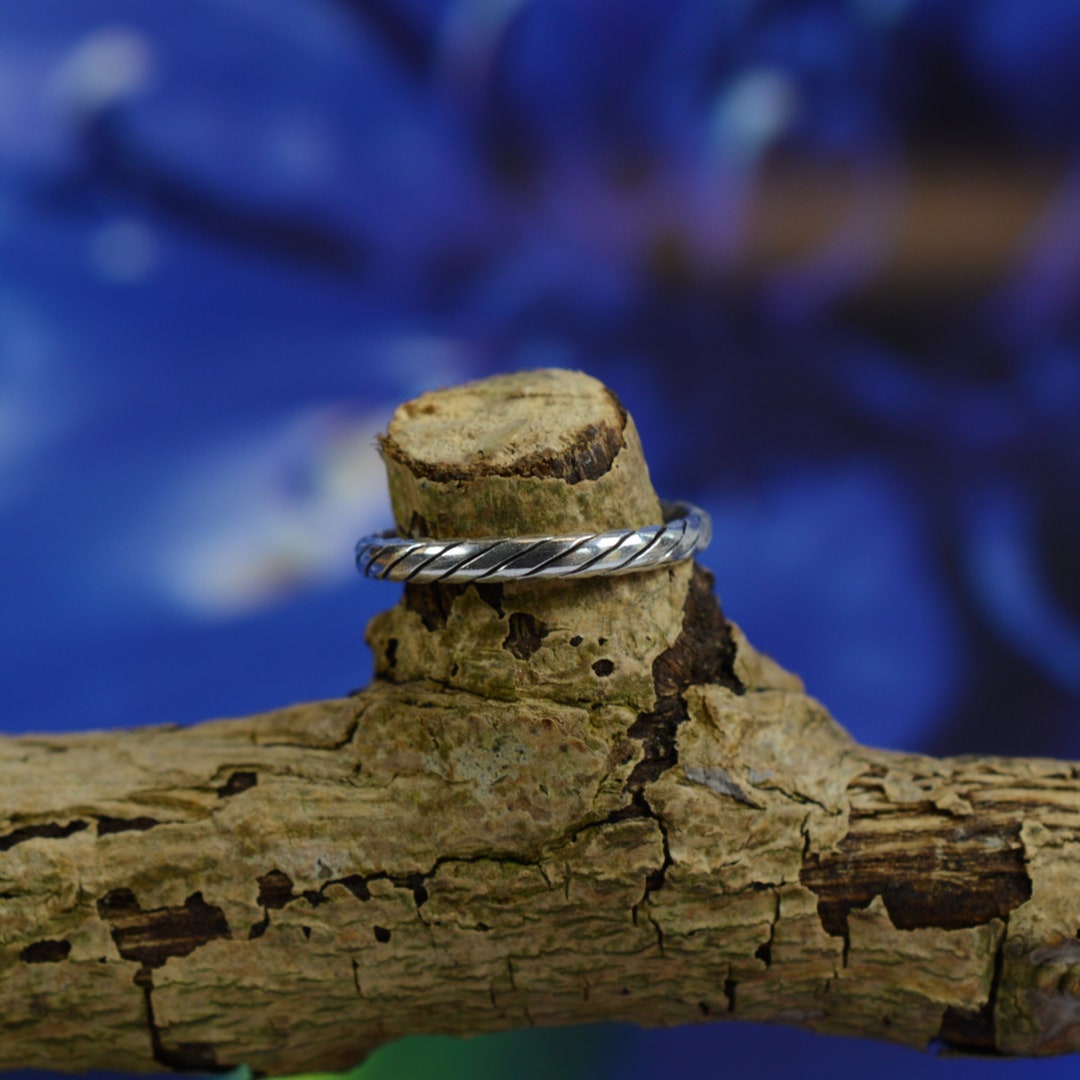 Sterling Silver 925 Adjustable Twisted Band Toe Ring - Etsy