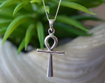 Sterling  Silver  925  Ankh  Cross  Pendant