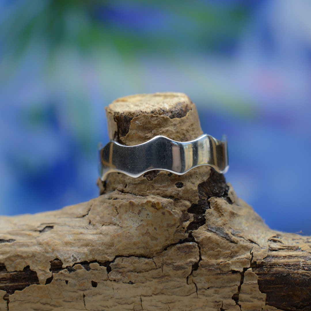 Sterling Silver 925 Adjustable Waves Toe Ring - Etsy