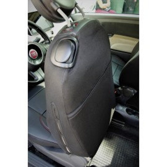 Custom Genuine Leather Seat Covers for Fiat 500 Lining Complete