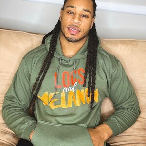 Locs och Melanin Unisex Hoodie: Naturligt Hår Pride, Persona, Gåva för henne bild 8